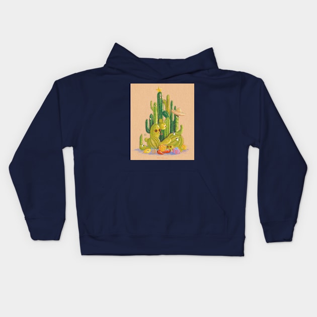 Mexican Xmas Kids Hoodie by No Idea Gallery